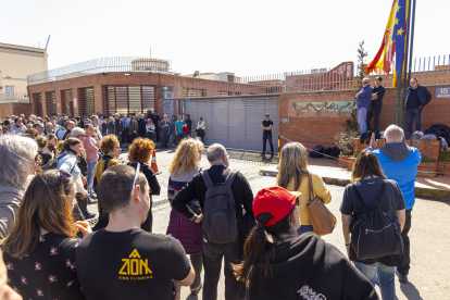 Concentració de treballadors de presons la setmana passada davant de les portes de Ponent.