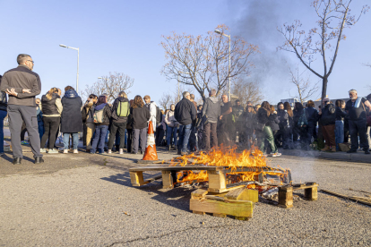 Imatge d’una protesta davant les portes de la presó de Lleida.