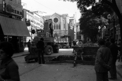 Les obres de l’aparcament van començar a finals del 1974.