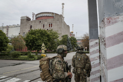 Imatge d’arxiu de tropes russes a la central nuclear.