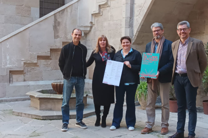 Presentació ahir a Lleida de la Fira del Llibre de Ponent.