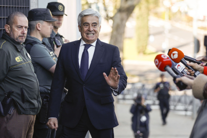 Pedro Rocha, a l’entrar als jutjats de Majadahonda.