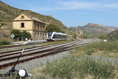 L’estació de tren de Sant Llorenç de Montgai, que acollirà un espai didàctic.