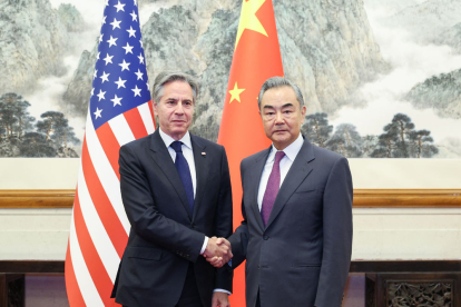 Antony Blinken es va reunir ahir amb el ministre d’Exteriors xinès.