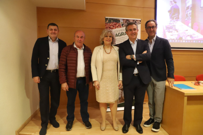 Emili Nebot, Ramon Sarroca, Simona Caselli, Eduardo Baamonde i Ramon Armengol.