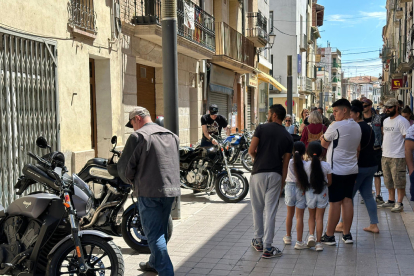 Algunes de les motos de segona mà que es van exhibir ahir al centre de les Borges.