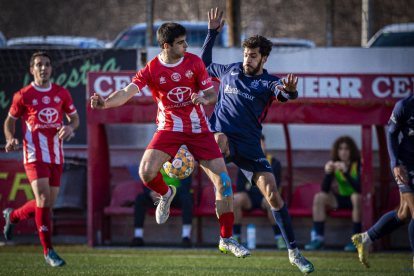 Imatge d’arxiu del duel davant del Vic de la primera volta, que es repetirà en el play-off.