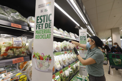 Imatge de l’interior d’una botiga de Mercadona a Lleida.