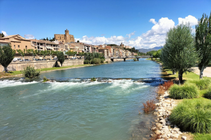 El riu Segre al seu pas per Balaguer portava 32 metres cúbics per segon, gairebé el mateix que a Lleida.