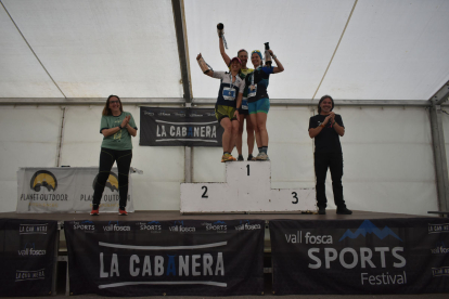 Imatge del podi de la categoria femenina.