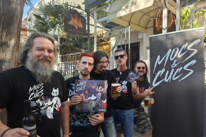 La banda Mocs & Cucs, a La Casa de les 3 Àmfores de Lleida.