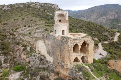 Imatge d’arxiu de la fortificació d’Alòs de Balaguer.