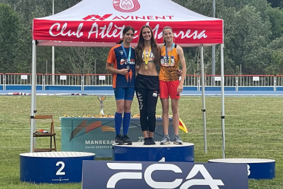 Jana Queralt, campiona de Catalunya d'hexatló sub-16