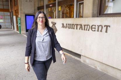 L’alcaldessa de Balaguer, Lorena González, que ahir va ‘plantar’ la citació del jurat de regs.