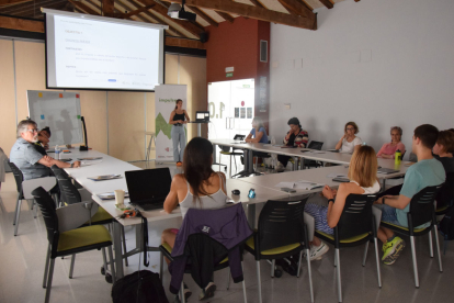 Un moment de la reunió que va tenir lloc ahir a la Seu d’Urgell.