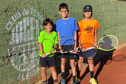 Tres dels representants lleidatans al torneig.