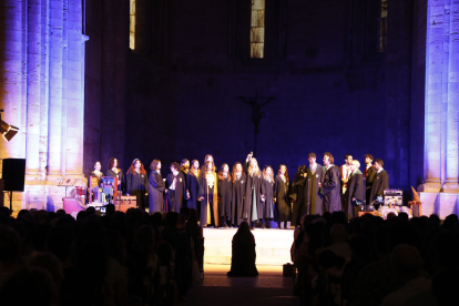 El cor Corocrux, especialista en les cançons de les pel·lícules de ‘Harry Potter’, ahir a la nit a la Seu Vella.