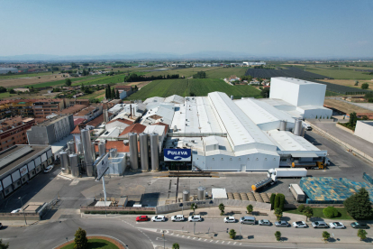 Les instal·lacions que Lactalis té al Pla d’Urgell.