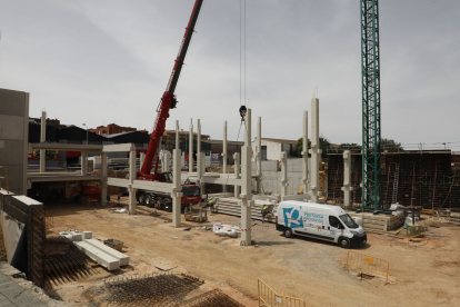 Avancen les obres del nou supermercat Lidl d'Alcalde Porqueres