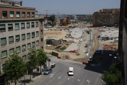 El parc que va tancar la bretxa oberta per les vies del ferrocarril