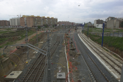 El parc que va tancar la bretxa oberta per les vies del ferrocarril