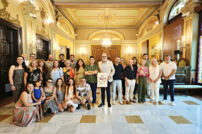 Rebuda institucional de l’associació a la Paeria de Lleida.