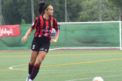 Maryame Atiq, durant un partit amb l’Unión Viera abans d’anar al Dux Logronyo.