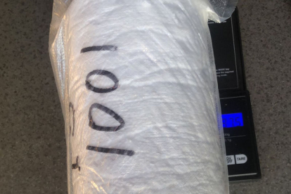 Imatge del paquet de cocaïna.