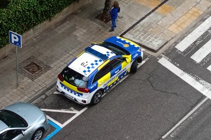 Un coche de la Guardia Urbana de Lleida.