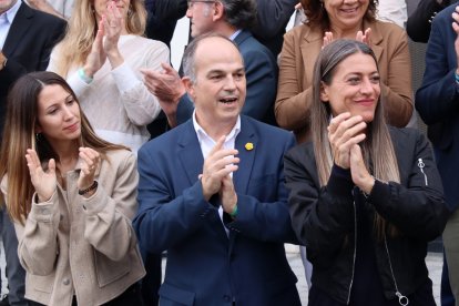 Judith Toronjo, Jordi Turull i Míriam Nogueras aquest dissabte al congrés de Junts