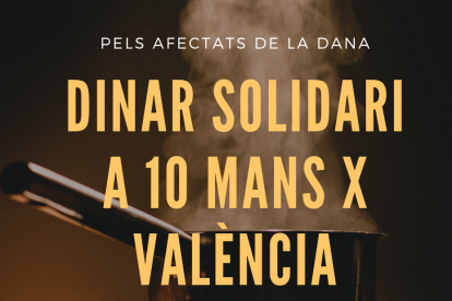 Comida solidaria en Balaguer para recaudar fondos para los damnificados por la DANA en Valencia