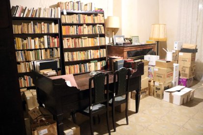 Un dels despatxos de Manuel de Pedrolo a la casa familiar de Tàrrega on s'ubicarà la futura casa museu dedicada a l'escriptor