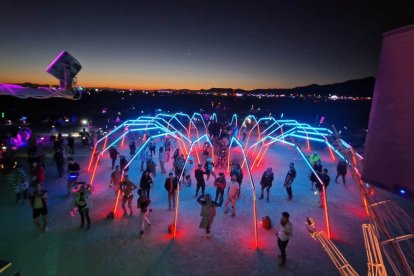 Burning Man. El 2023 Calidos van instal·lar ‘Loophole’ en aquest festival de referència que se celebra al desert de Nevada, als EUA.