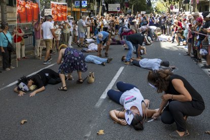 Imatge d'arxiu d'una protesta per exigir responsabilitats al govern estatal pels atemptats a Barcelona i Cambrils.