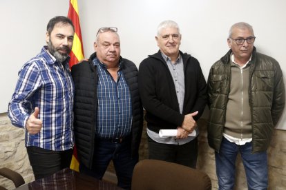 L'equip de govern de Ribera d'Ondara amb l'alcalde Francesc Sabanés al capdavant