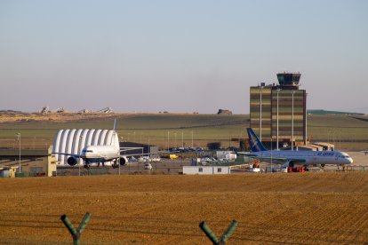 Una vista del aeropuerto de Lleida-Alguaire.