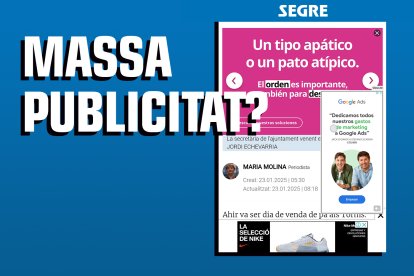 Menys publicitat per als subscriptors del SEGRE