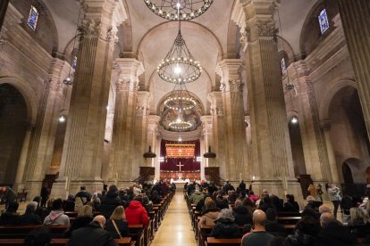 El dia de les Blaus, a la Catedral de Lleida