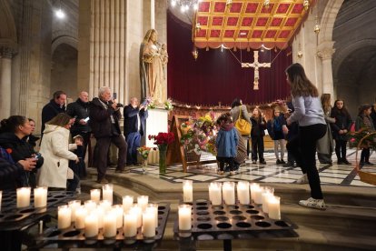 El dia de les Blaus, a la Catedral de Lleida