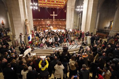 El dia de les Blaus, a la Catedral de Lleida