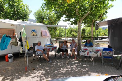 El camping de Sant Llorenç de Montgai.