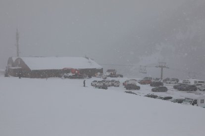 Imatges de la nevada a la Bonaigua