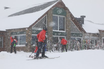 Imatges de la nevada a la Bonaigua