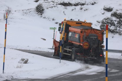 Imatges de la nevada a la Bonaigua