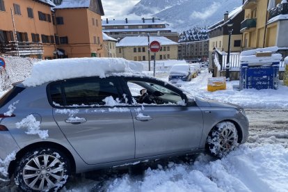 Imatges de la nevada a la Bonaigua