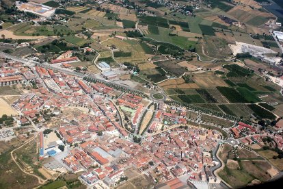 Vista aèria del municipi de Rosselló.