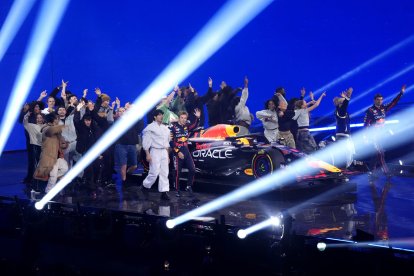 A la imatge, el torn a la presentació de Red Bull, l’equip del vigent campió Max Verstappen. - EUROPA PRESS
