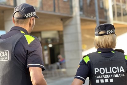 Agents de la Guàrdia Urbana de Lleida.