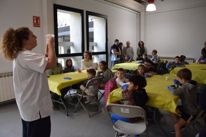 Els dos tallers de la Seu van sumar prop de 50 nens i nenes.  A la imatge, els de 5 a 8 anys. - C.SANS