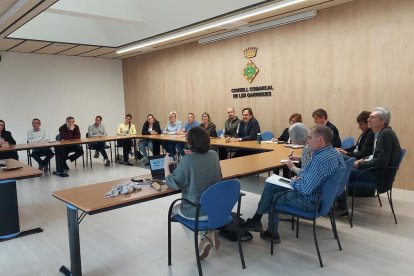 Reunió al consell de les Garrigues amb tècnics d’Urbanisme. - CC GARRIGUES